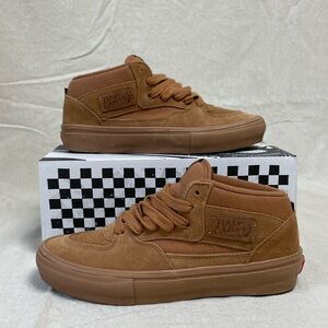 Vans Brown Suede Skate Half Cab Sneakers
